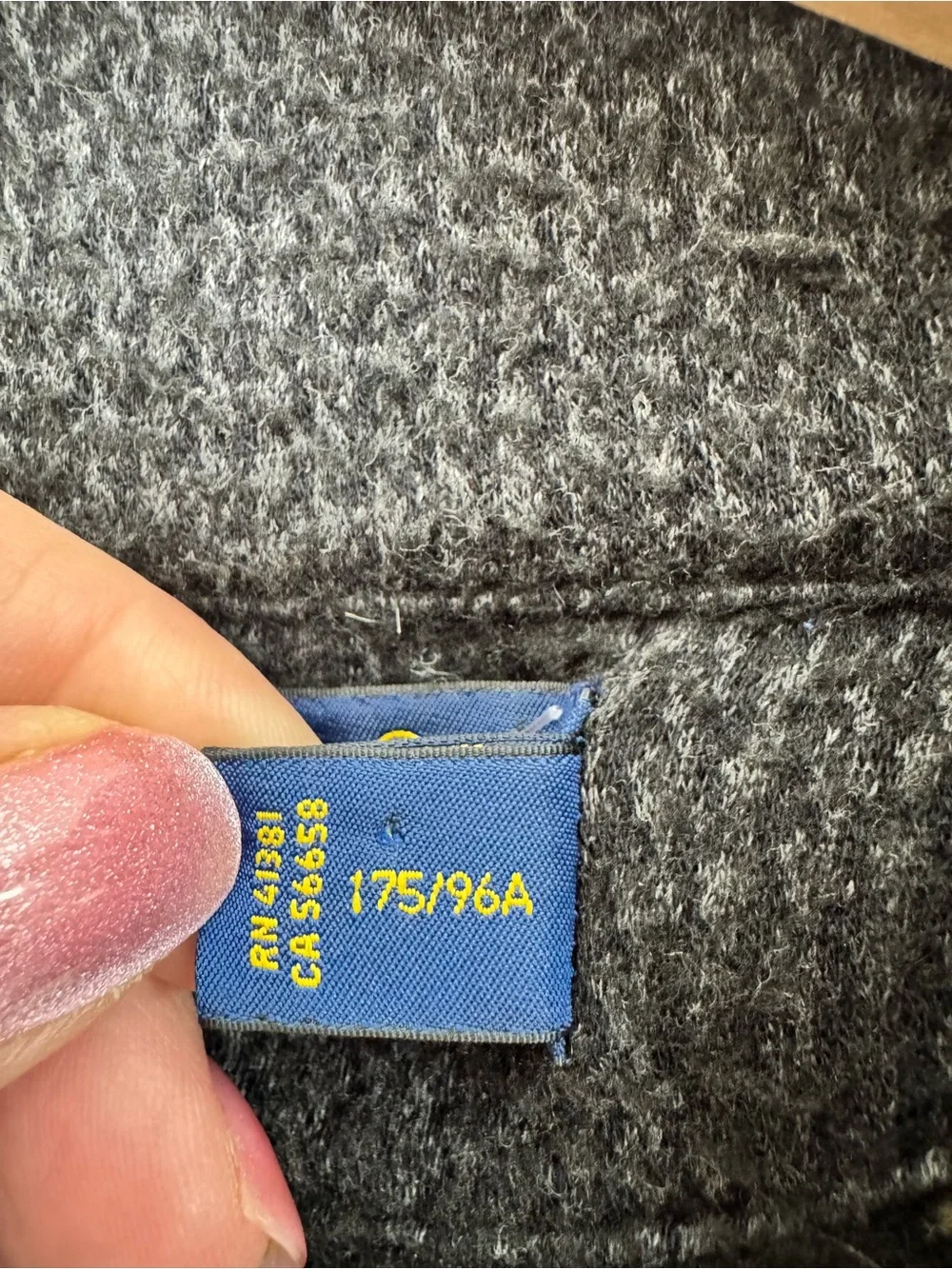 Polo Ralph Lauren Men's Charcoal Deep Blue Zip-Up Sweater - Picture 4 of 9